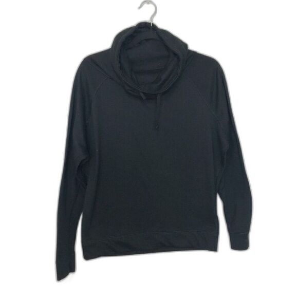 NIKE Sweatshirt Women's Size Small Black Dri-Fit Turtleneck Athletic Running - Picture 1 of 11